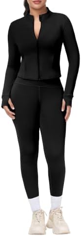 Women's 2-piece workout set in Black