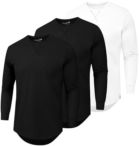 Longline tees, 3-pack