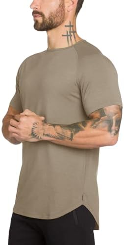 Gym hipster tee, short sleeve in Brown