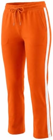 Women's zip-up tracksuit in Orange-Bottom